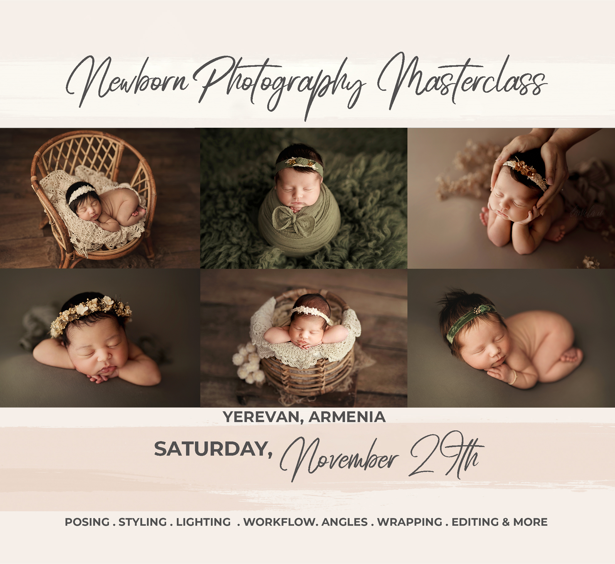 Newborn Masterclass Yerevan 1 Day Masterclass Yerevan, Armenia - Image 1
