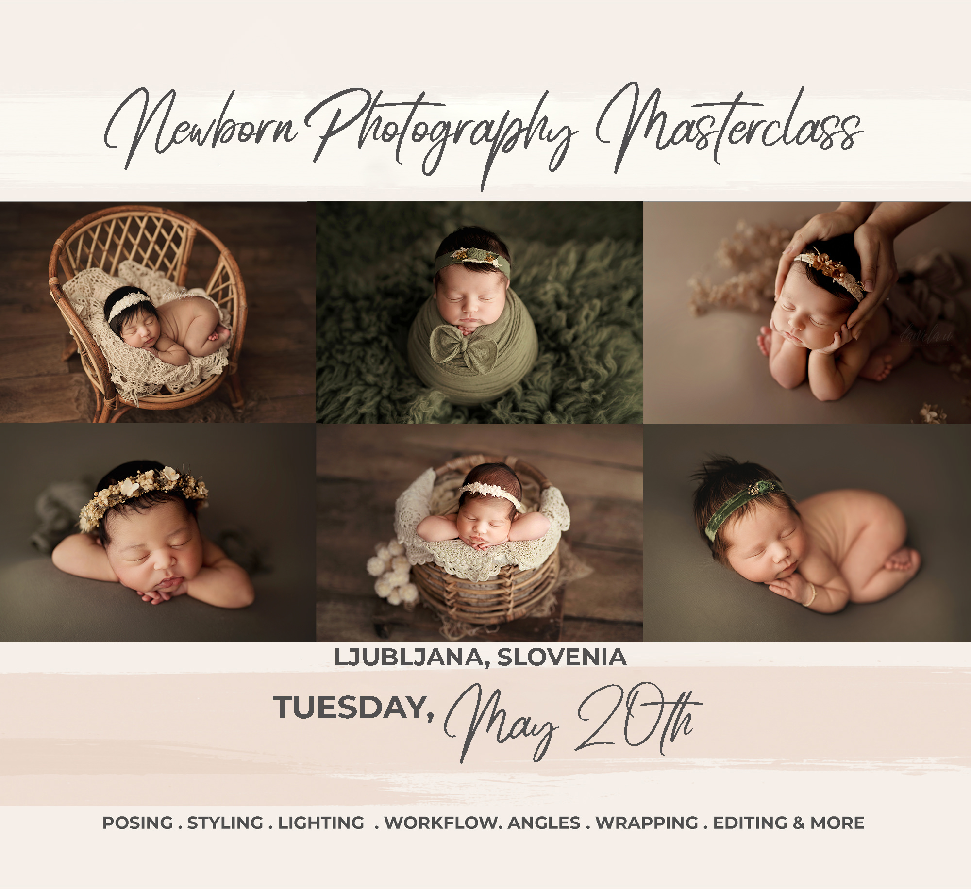 Newborn Masterclass Slovenia 1 Day Masterclass Ljubljana, Slovenia - Image 1